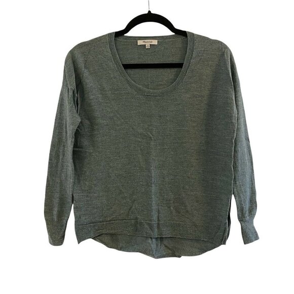 Madewell Northlight Merino wool pullover hi low sweater style F5570 Women's XS - Picture 1 of 7